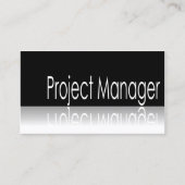 Reflecterende tekst - Projectmanager - Visitekaart Visitekaartje (Voorkant)