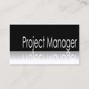 Reflecterende tekst - Projectmanager - Visitekaart Visitekaartje