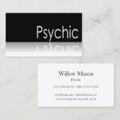 Reflecterende tekst - Psychisch - Visitekaartje (Voorkant / Achterkant)