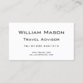 Reflecterende tekst - Reizen - Visitekaartje (Achterkant)