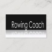 Reflecterende tekst - Rowing Coach - Visitekaartje (Voorkant)