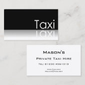 Reflecterende tekst - Taxi - Visitekaartje (Voorkant / Achterkant)