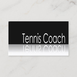 Reflecterende tekst - Tennis Coach - Visitekaartje