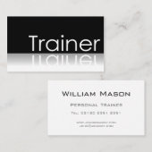 Reflecterende tekst - Trainer - Visitekaartje (Voorkant / Achterkant)