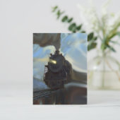 Reflecterende trein briefkaart (Staand voorkant)