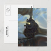 Reflecterende trein briefkaart (Voorkant / Achterkant)