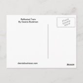 Reflecterende trein briefkaart (Achterkant)