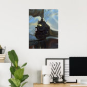 Reflecterende trein poster (Thuiskantoor)