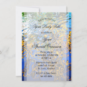 © Reflecterende Water Ripples Abstracte Kunst Kaart