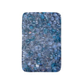 Reflecterende waterige blauwe en heldere glazen kl badmat (Voorkant Verticaal)