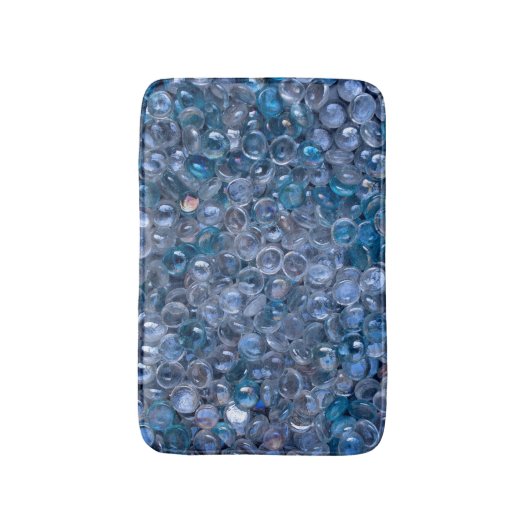 Reflecterende waterige blauwe en heldere glazen kl badmat (Voorkant Verticaal)