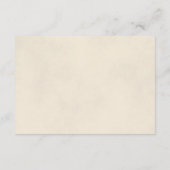 Reflecterende White Rose bruiloft details Website Informatiekaartje (Achterkant)