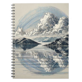 reflecterende wolken | Notitieboek Journal