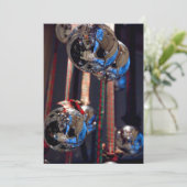 Reflecterende zilveren kerstversiering (Staand voorkant)