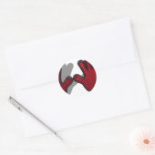 ReflecterendeHanden062710schaduwen Ronde Sticker (Envelop)