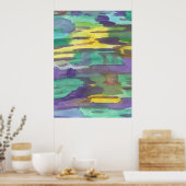 Reflectie Abstracte kunst Poster (Keuken)