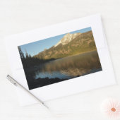 Reflectie bij Jenny Lake I Rechthoekige Sticker (Envelop)