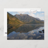 Reflectie bij Jenny Lake II Briefkaart (Voorkant / Achterkant)