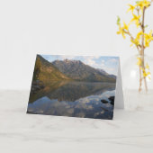 Reflectie bij Jenny Lake II Kaart (Gele Bloem)