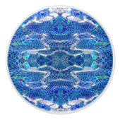 Reflectie Blauwe Kabinetknop Keramische Knop (Voorkant)