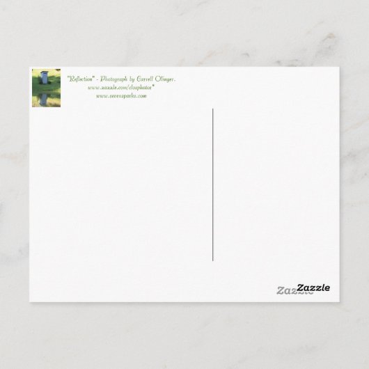 reflectie briefkaart (Achterkant)