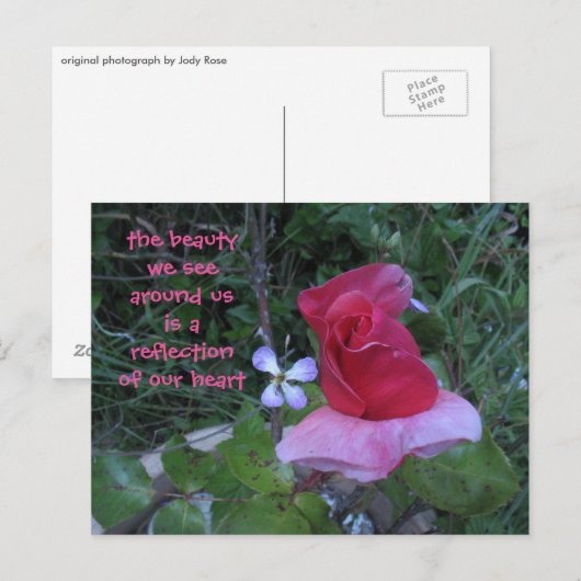 reflectie-briefkaart briefkaart (Voorkant / Achterkant)