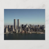 Reflectie Briefkaart WTC Twin Towers Clear Day NYC (Voorkant)