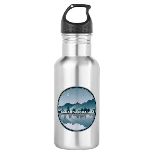 Reflectie Canandaigua Lake New York Waterfles