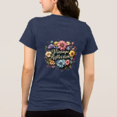  Reflectie Floral Art T-shirt (Achterkant)