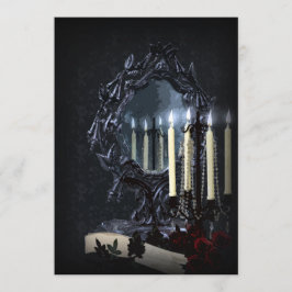 Reflectie Gothic Fantasy Wedding Kaart