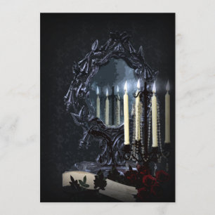 Reflectie Gothic Fantasy Wedding Kaart