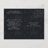 Reflectie Gothic Fantasy Wedding Shower Invitati Uitnodiging Briefkaart (Achterkant)