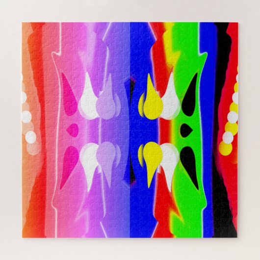 Reflectie in art legpuzzel (Horizontaal)