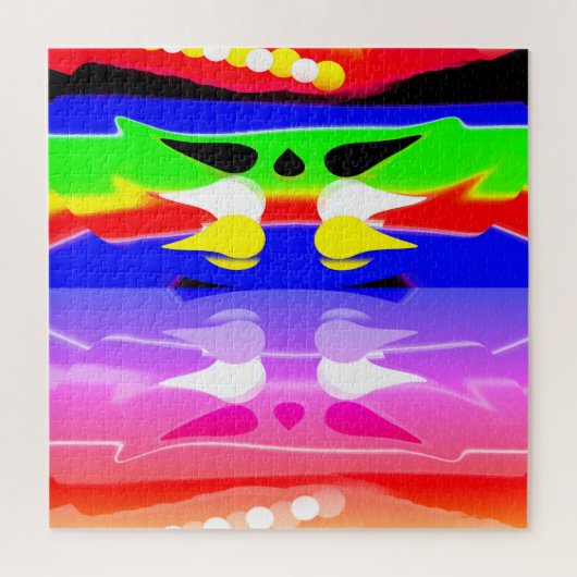 Reflectie in art legpuzzel (Verticaal)