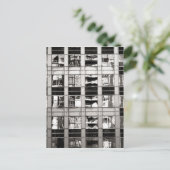 Reflectie in B & W Briefkaart (Staand voorkant)