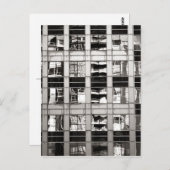 Reflectie in B & W Briefkaart (Voorkant / Achterkant)