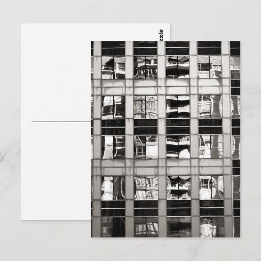 Reflectie in B & W Briefkaart (Voorkant / Achterkant)