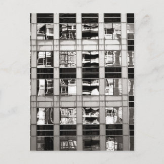 Reflectie in B & W Briefkaart