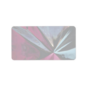 Reflectie in bladaluminium etiket