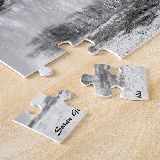 Reflectie in de Puzzle Water Fine Art Legpuzzel (Zijkant)