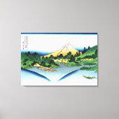 Reflectie in het meer Misaka van de provincie Kai Canvas Afdruk (Voorkant)