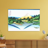 Reflectie in het meer Misaka van de provincie Kai Canvas Afdruk (Insitu (Woonkamer))