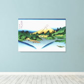 Reflectie in het meer Misaka van de provincie Kai Canvas Afdruk (Insitu (Houten vloer))