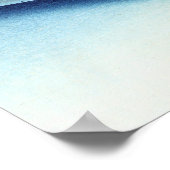 Reflectie in het meer Misaka van de provincie Kai Poster (Hoek)