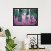 Reflectie in het Paars Poster (Thuiskantoor)