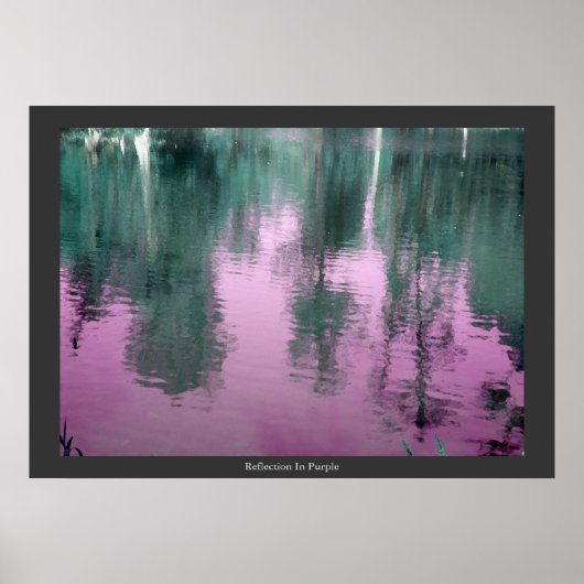 Reflectie in het Paars Poster (Voorkant)