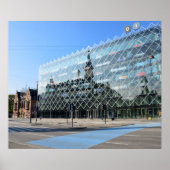 Reflectie in het stadhuis Kopenhagen Poster (Voorkant)
