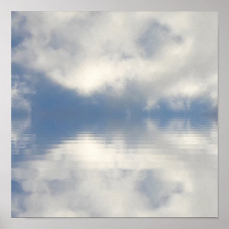 Reflectie in water poster