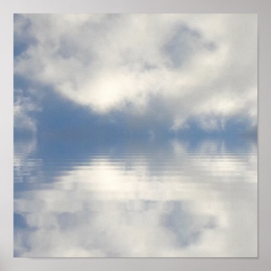 Reflectie in water poster (Voorkant)