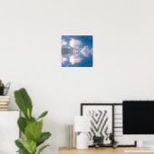 Reflectie in water poster (Thuiskantoor)
